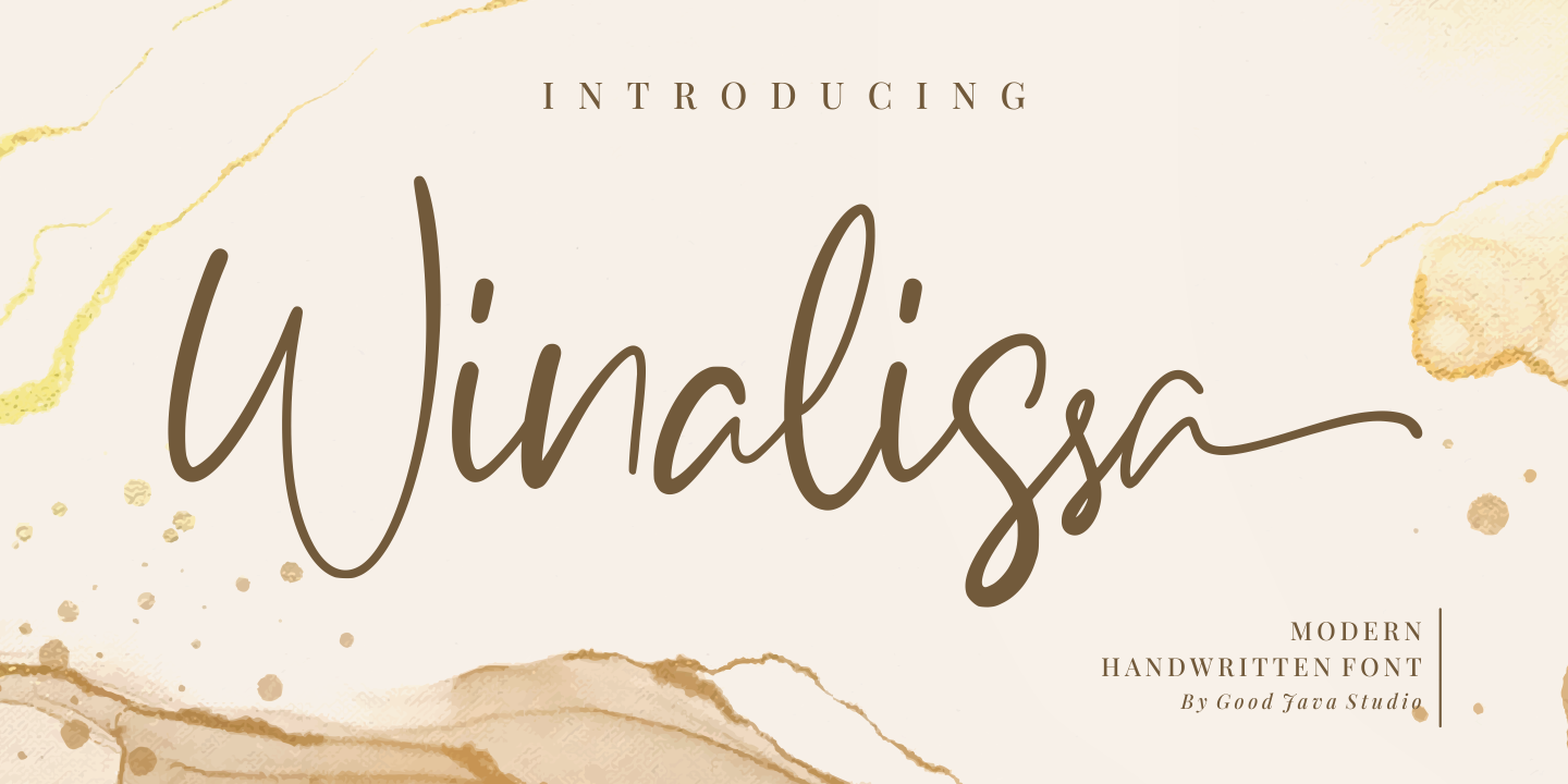 Schriftart Winalissa